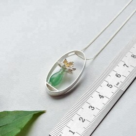Designer-925-Silver-Vase-flower-pendant-necklace (3)